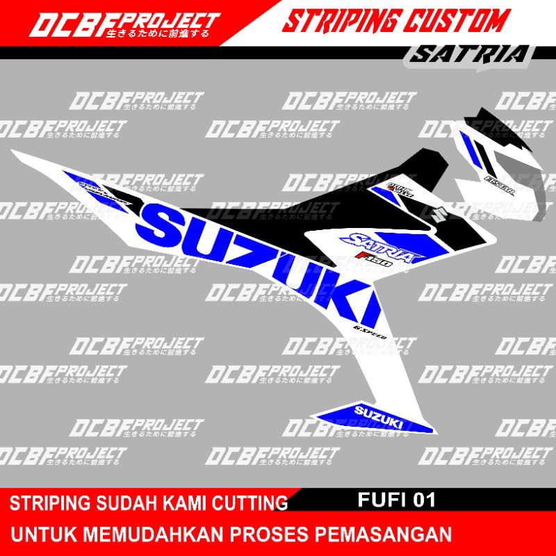 STRIPING CUSTOM SUZUKI SATRIA FU Fi