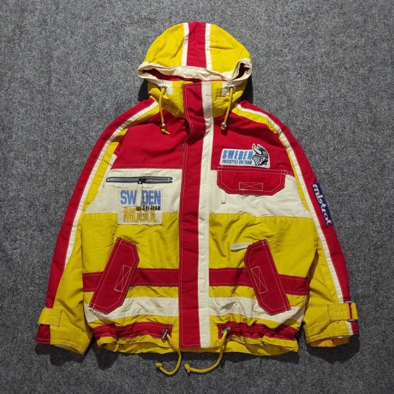 JACKET SKI SNOWBOARD OUTDOOR MISTRAL SWEDEN COLORBLOCK/COLOURBLOCK VINTAGE THRIFT/SECOND