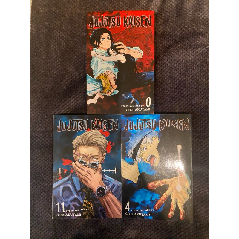 Jujutsu Kaisen Manga English Vol 0, 4, 11