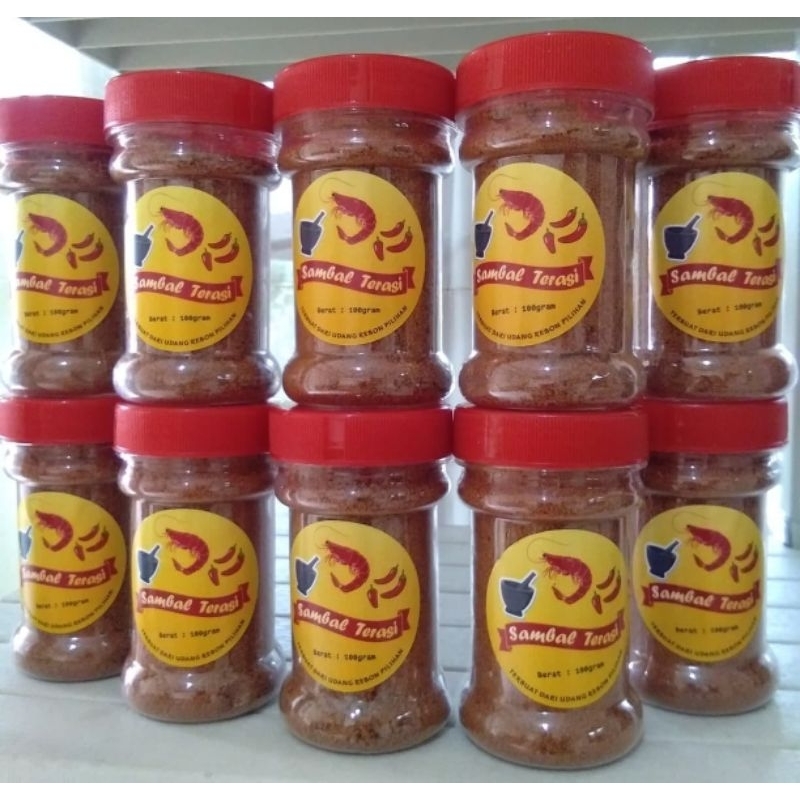 

Sambal Terasi Matang/Sambal Terasi Komplit Siap Pakai Khas Pontianak 100gr
