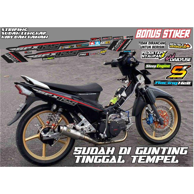STRIPING STIKER SUPRA X 125 SPX 125 2006 SAMPAI 2012