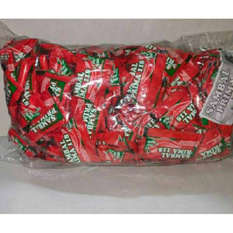 

saos sachet/sambal prima isi 200pcs