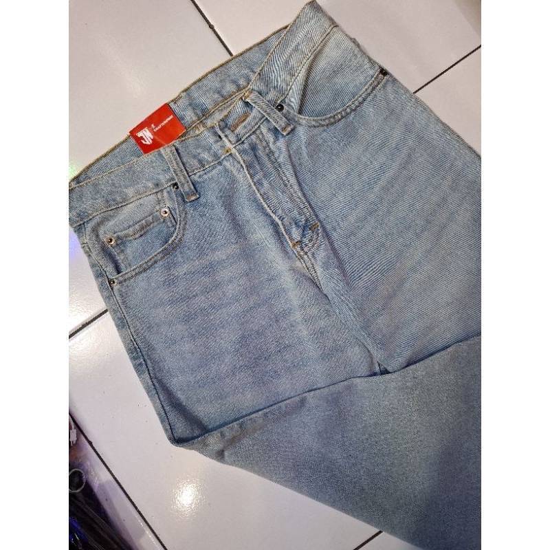 Celana Jeans Pria Celana Panjang pria jeans Celana Jeans Retro Baggy pants Loose Jeans