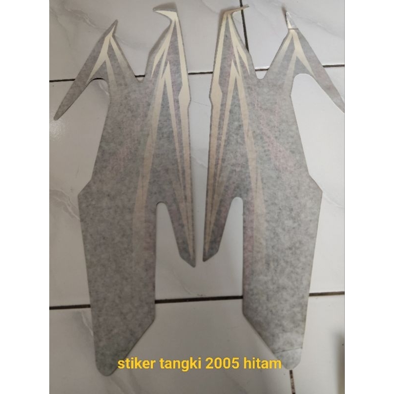 STIKER STRIPING TANGKI RX KING TAHUN 2005 HITAM ORIGINAL