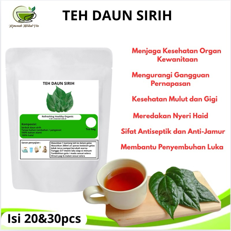 

TEH DAUN SIRIH HIJAU ( isi 20&30pcs )