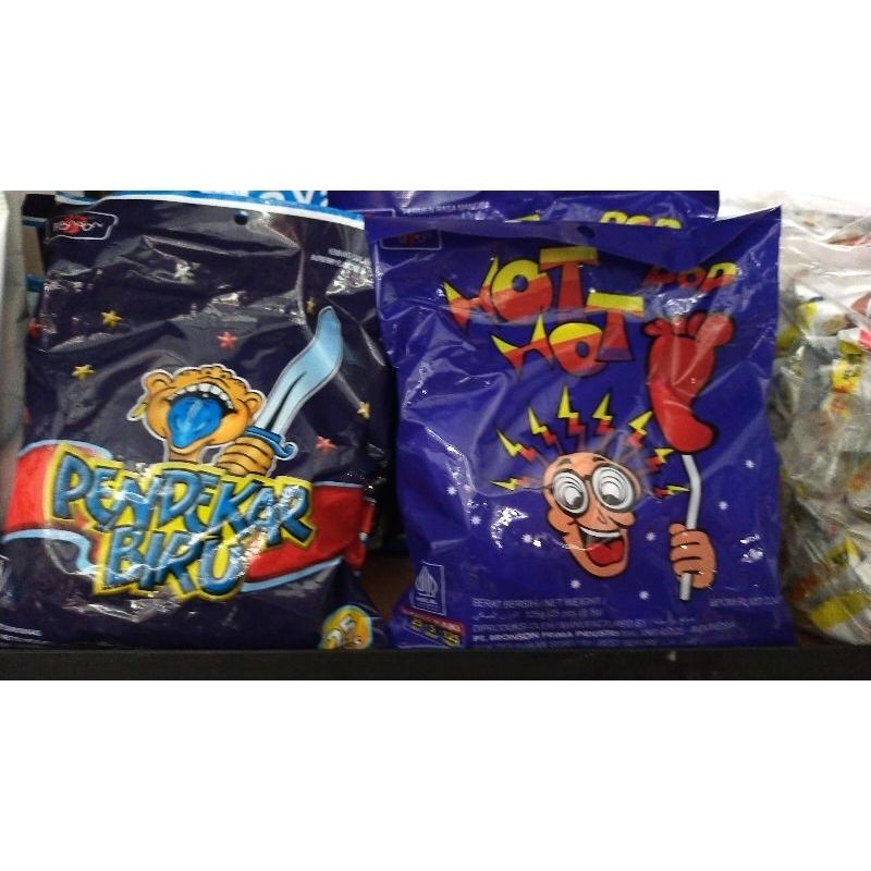 

Permen kaki hot hot pop pendekar biru