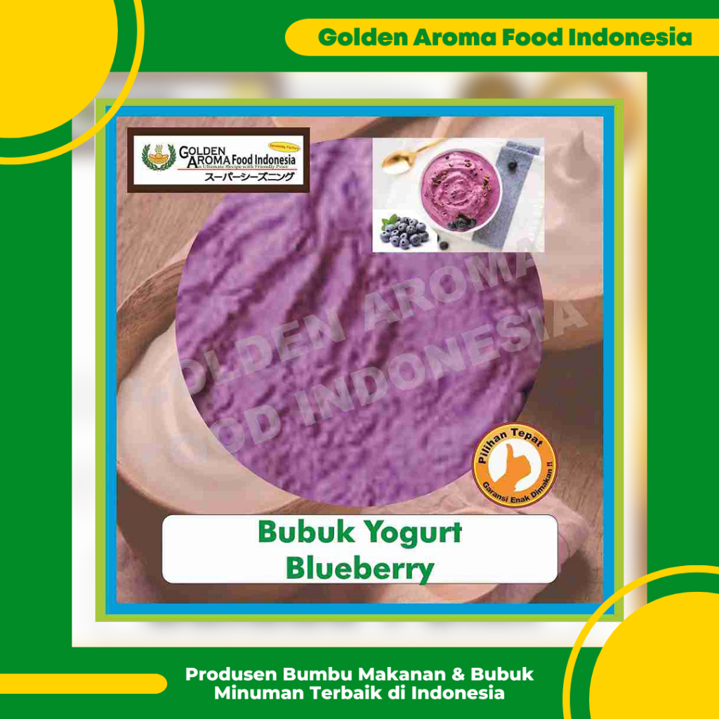 

Aneka Bubuk Yogurt 50gr, Rasa Keju, Strawberry, Green Tea, Blueberry, Coklat, Pisang GAFI Seasoning Powder