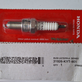 Busi Denso U27EPR9 31926 KYT 901 HONDA Vario 125 FI Original Honda