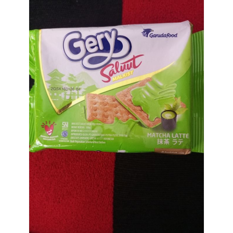 

Geri malkist rasa matcha dan abon