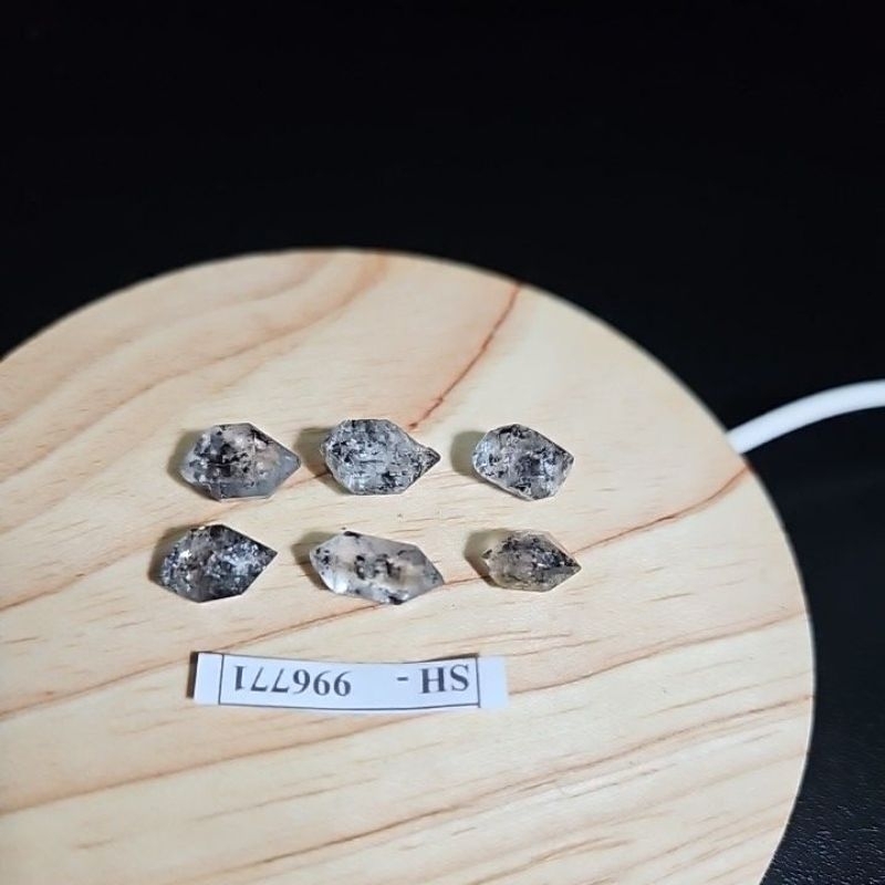 Herkimer Diamond Black Quartz Batu Asli