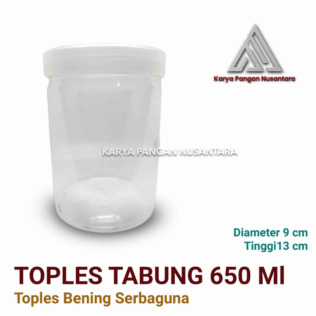TOPLES TABUNG 650ML TOPLES KUE KERING TOPLES BENING TRANSPARANT TOPLES SERBAGUNA 650 ML
