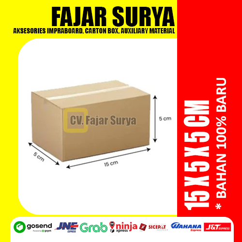 

Karton Box Murah Berkualitas Bekasi (15x5x5cm) Bahan Baru 100%