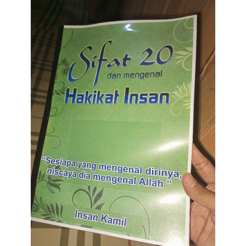 Kitab Sifat 20 Mengenal hakikat Insan