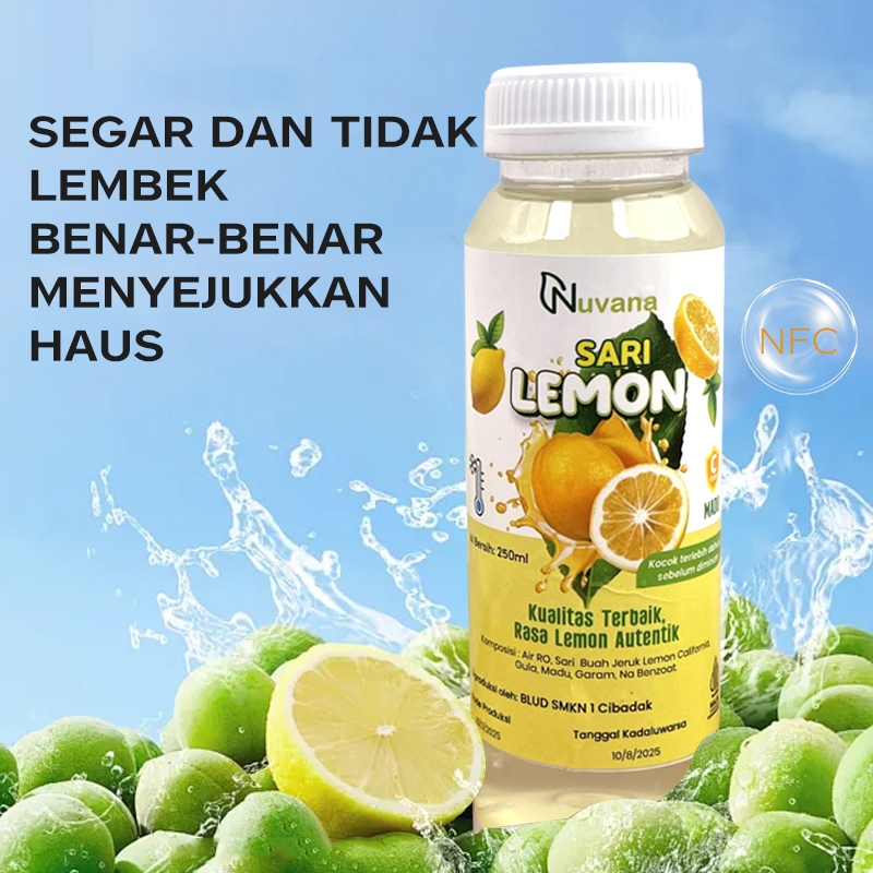 

Nuvana Sari Lemon Original 1000 ml HALAL Rasa Lemon Autentik