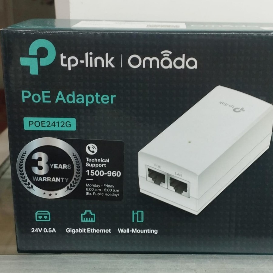 TP-LINK TL-POE2412G POE Adaptor Gigabit 24V TPLink 2412G