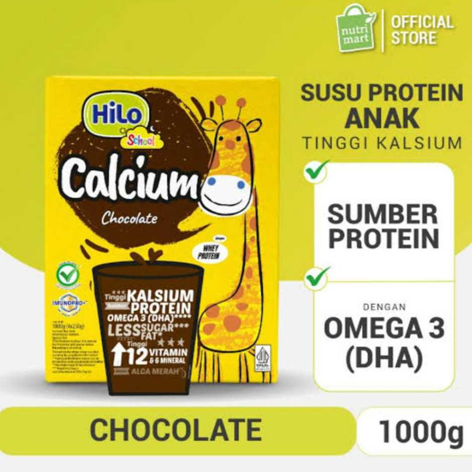 

HiLo School Chocolate 1000 Gram - Susu Tinggi Kalsium | Rasa Chocholate