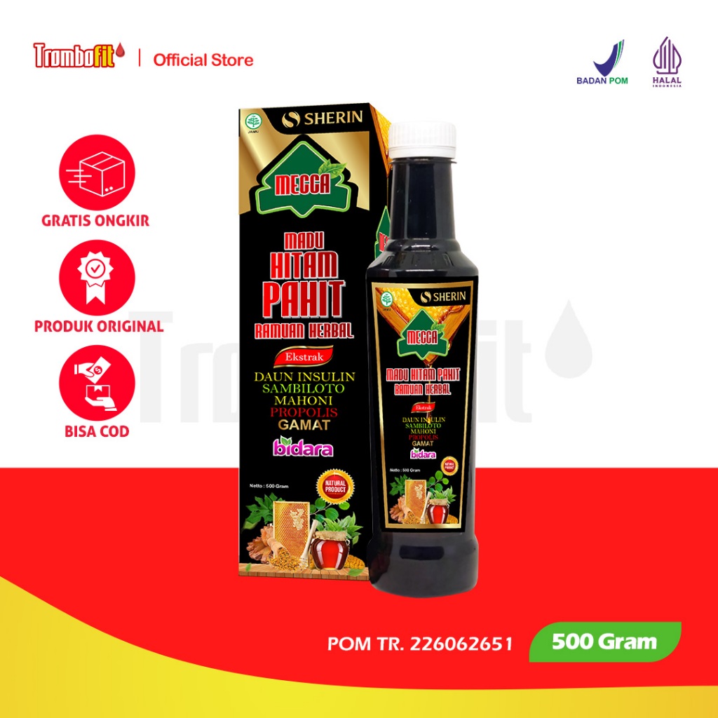 

Sherin - Madu Hitam Pahit Sherin Plus Gamat Gold isi 500 gram