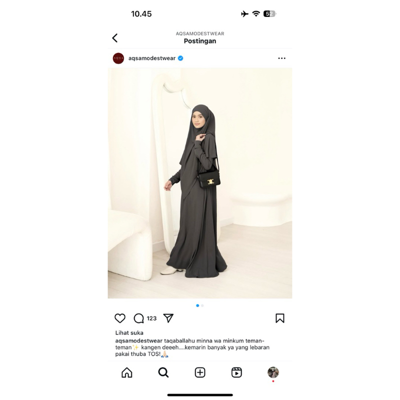 (PRELOVED) French Khimar Thuba by Aqsamodestwear