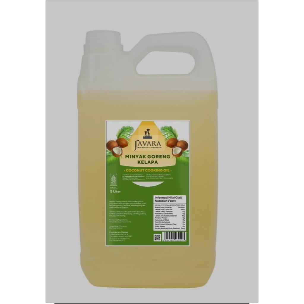 

JAVARA Minyak Goreng Kelapa - Non Aroma | Coconut Cooking Oil 5 Liter / Javara coconut cooking oil / Javara cooking oil