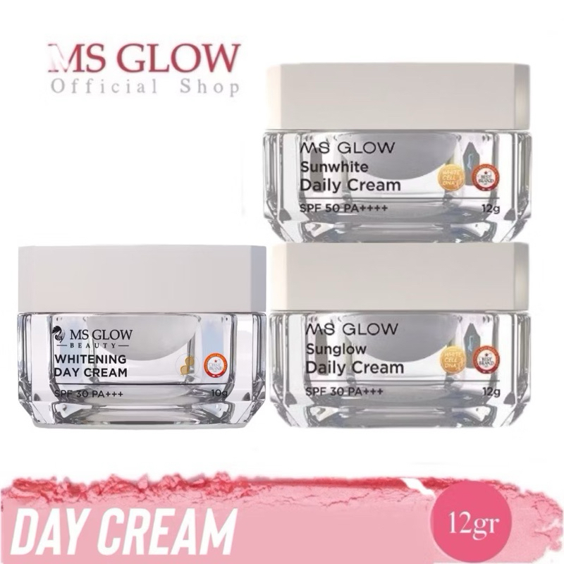 Ms Glow All Varian Night Cream Krim Siang Malam Pelembab Wajah Ekstra Whitening Acne Ber Jerawat Ult