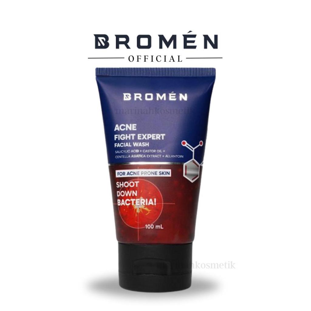 BROMEN🅼🅰🆁🅸🅽🅰🅷ACNE FACIAL WASH - Sabun Cuci Muka Pria Penghilang Jerawat