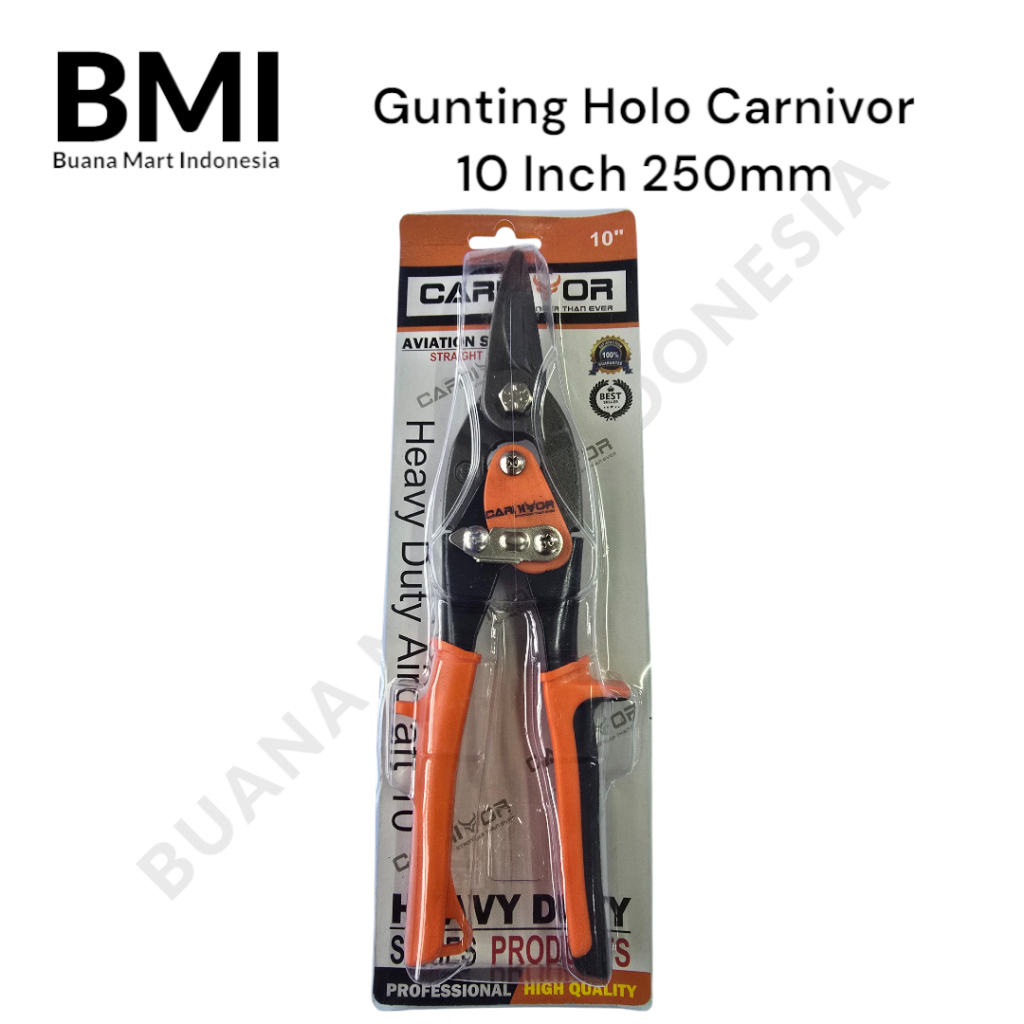 

Gunting Holo Carnivor 10 Inch 250mm | Gunting Baja Ringan 10" | Aviation Snip | Gunting Seng | (1PC)