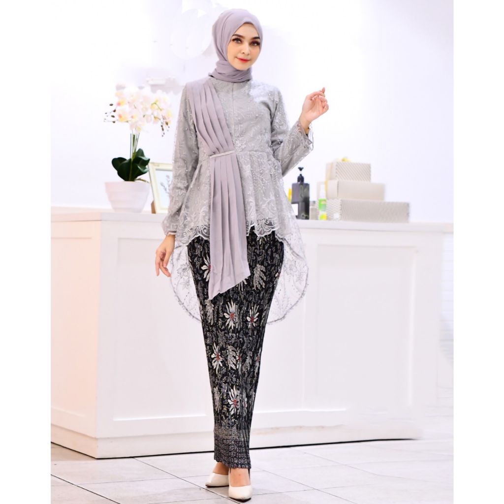 Setelan Kebaya Selendang JUMBO LD 120 130 140 Kebaya Selendang tille jumbo Kebaya Jumbo