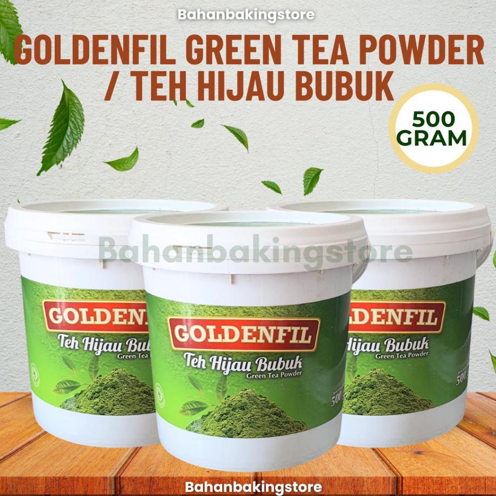 

GOLDENFIL TEH HIJAU BUBUK | GREEN TEA POWDER 500 GRAM | MATCHA POWDER UNTUK MAKANAN DAN MINUMAN / TEH HIJAU BUBUK 500GRAM