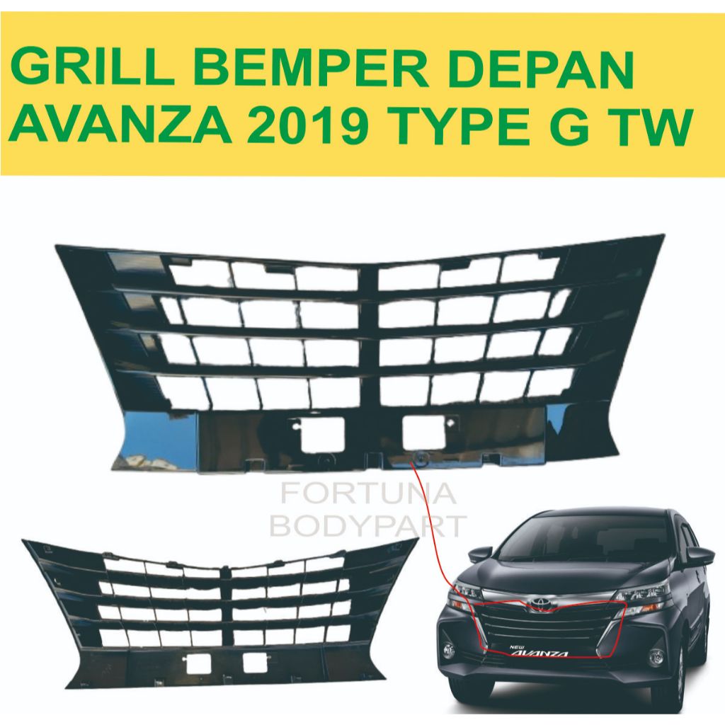 GRILL BEMPER DEPAN AVANZA 2019 TYPE G TW