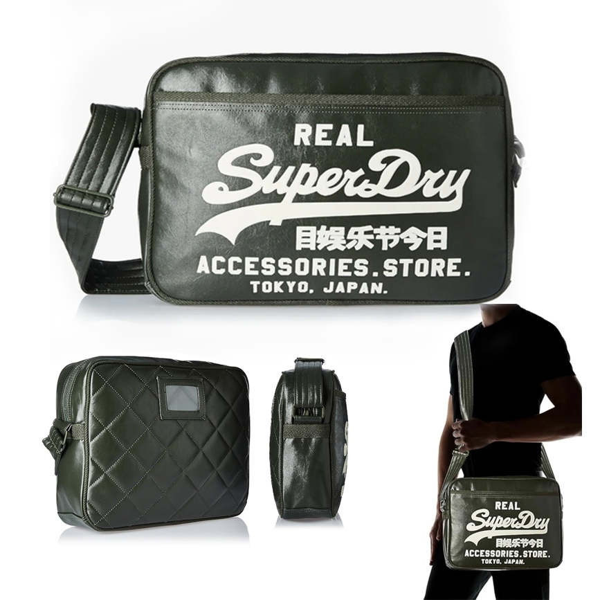 tas sling bag superdry green