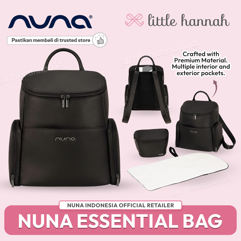 NUNA Essential Bag Caviar - Tas Diaper Perlengkapan Bayi