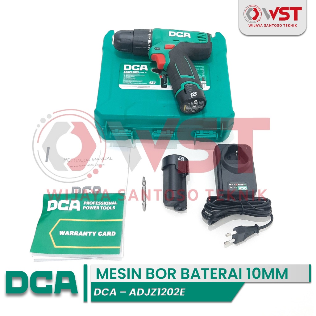 Mesin Bor Baterai 10mm DCA ADJZ1202E / Mesin Bor Mata Obeng DCA ADJZ1202