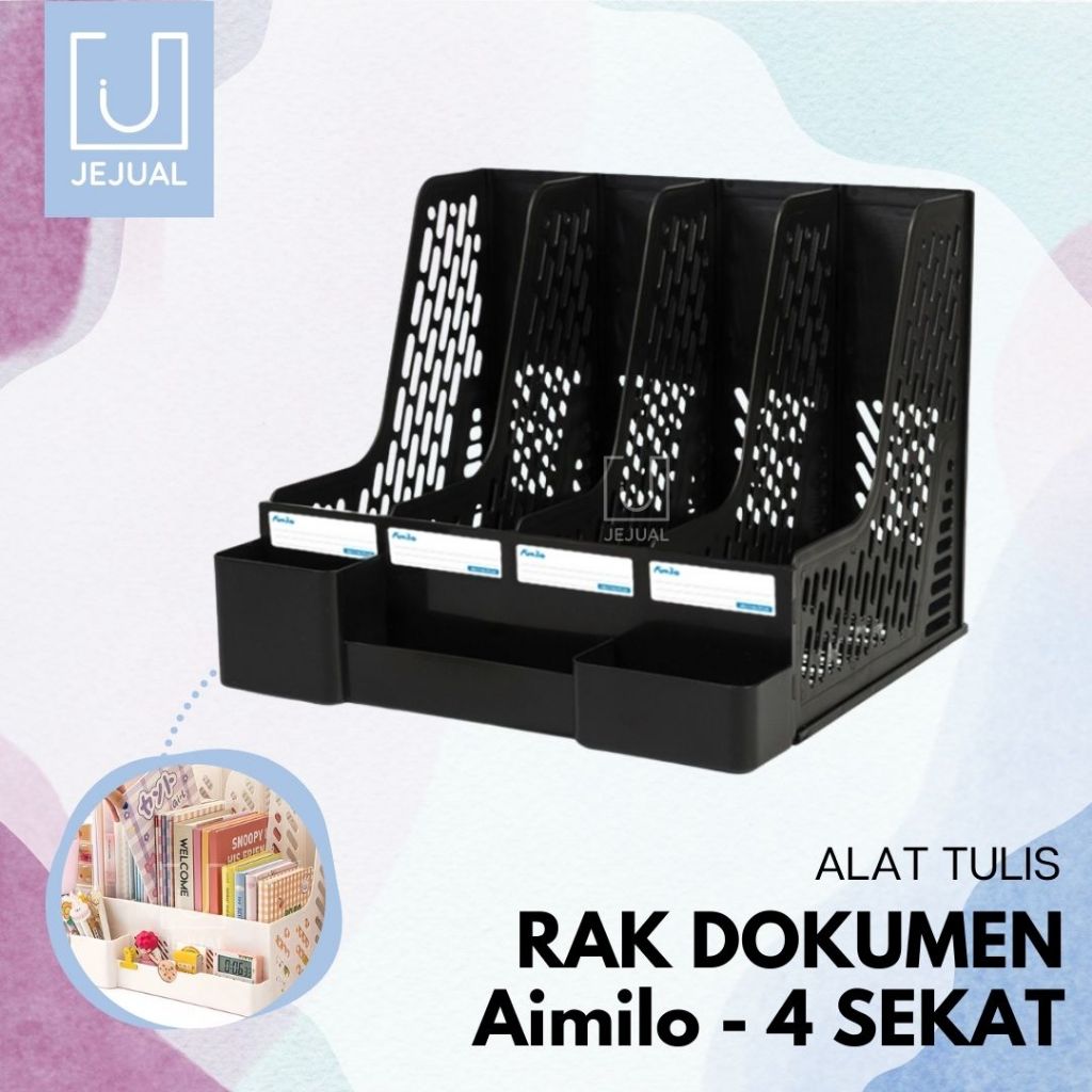 

RAK Dokumen/Buku Aimilo Tempat Dokumen/Buku/Map File Organizer 4 Sekat