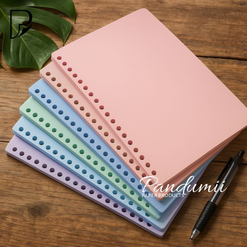 

Multicolor Loose Leaf Binder A5 Loose leaf B5 Hvs warna Binder Isi Ulang A4 Journal Refill Paper Warna Isi Kertas binder a5 Loose Leaf A5 Polos Berwarna A6 Refill Binder A5