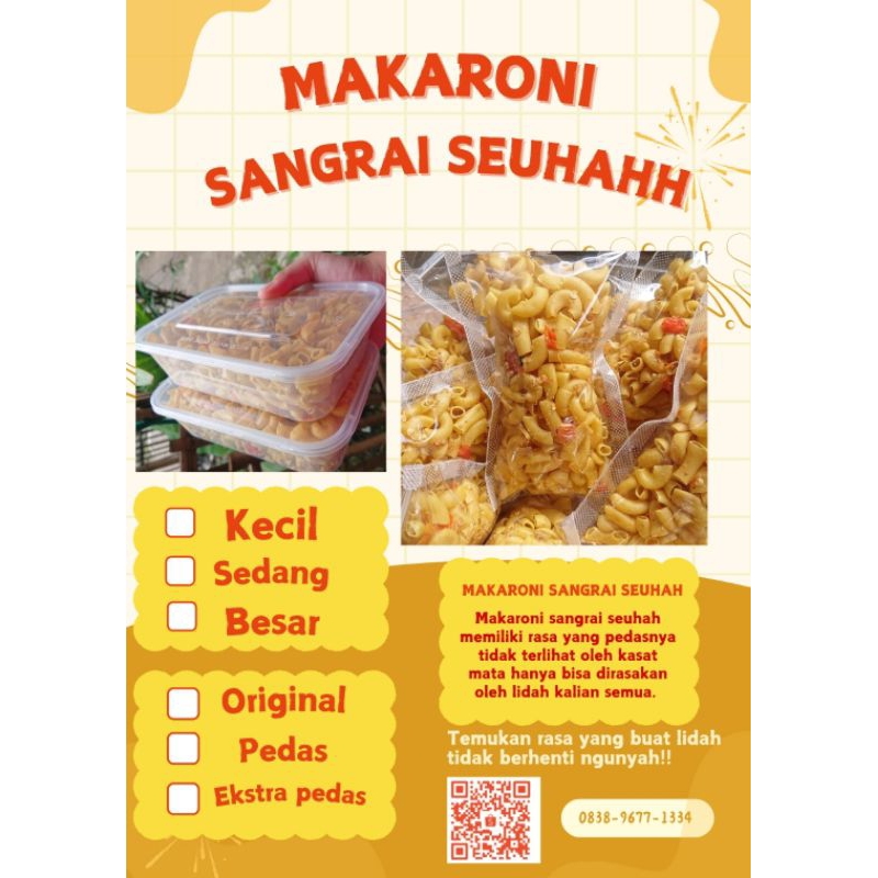 

MAKARONI SANGRAI SEUHAH