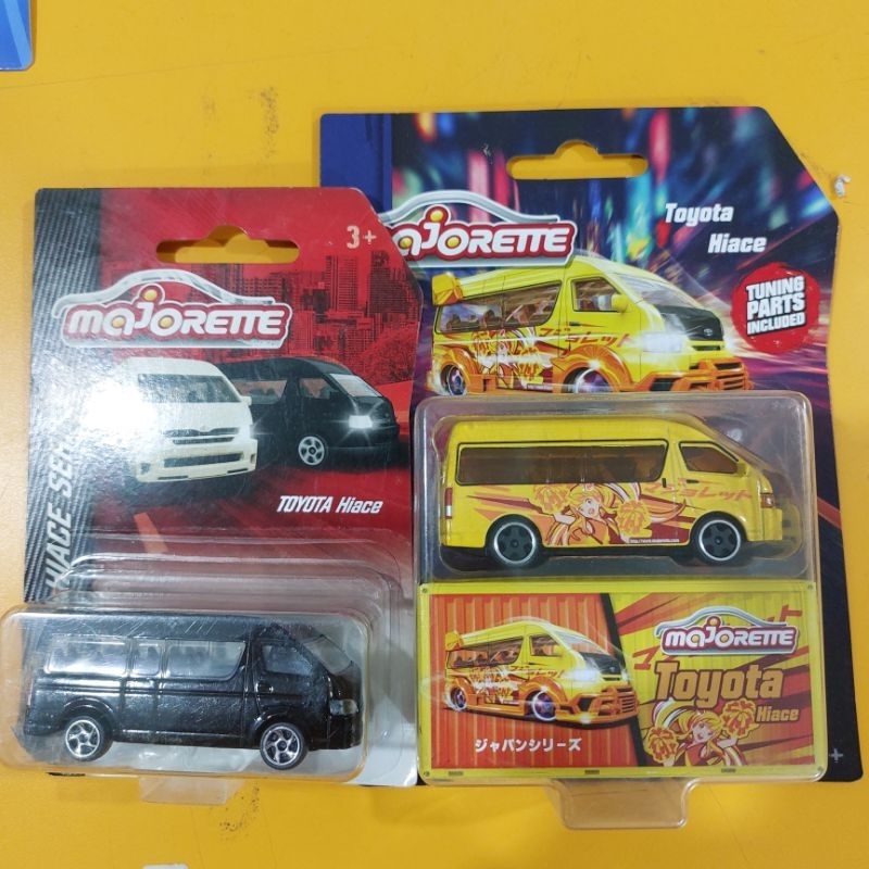 Majorette Japan Series Toyota Hiace Yellow Diecast