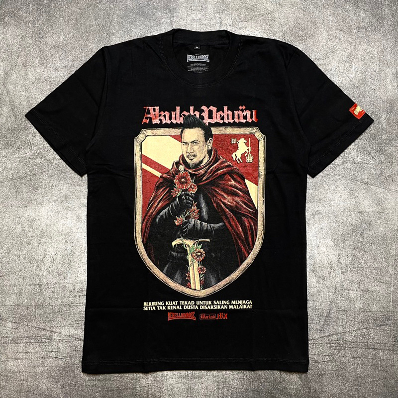GNOBMEL MERCH TSHIRT REBELLION ROSE x LORD JRX - AKULAH PELURU 2025 Official Merchandise KAOS PRIA