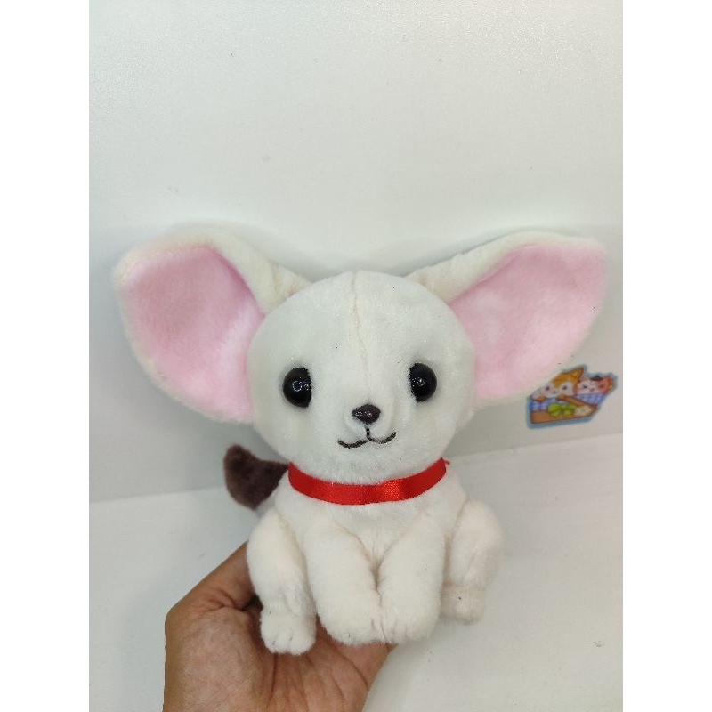 boneka fox rubah putih amuse brand pudar