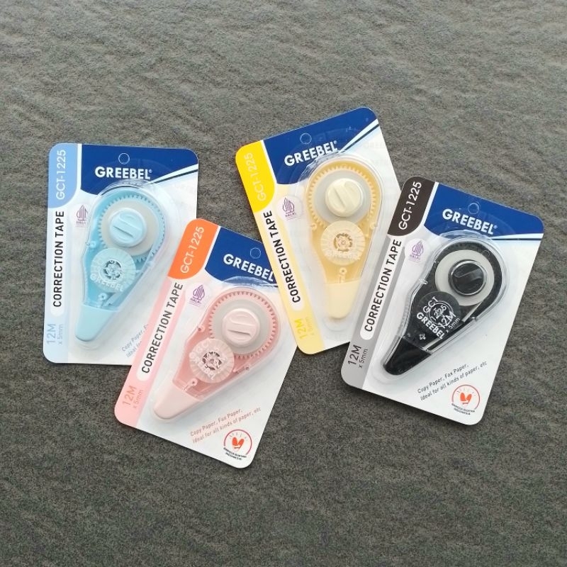 

TIPE-X Kertas Correction Tape Greebel GCT-1225 12 Meter ( Pcs ) [ Original ]