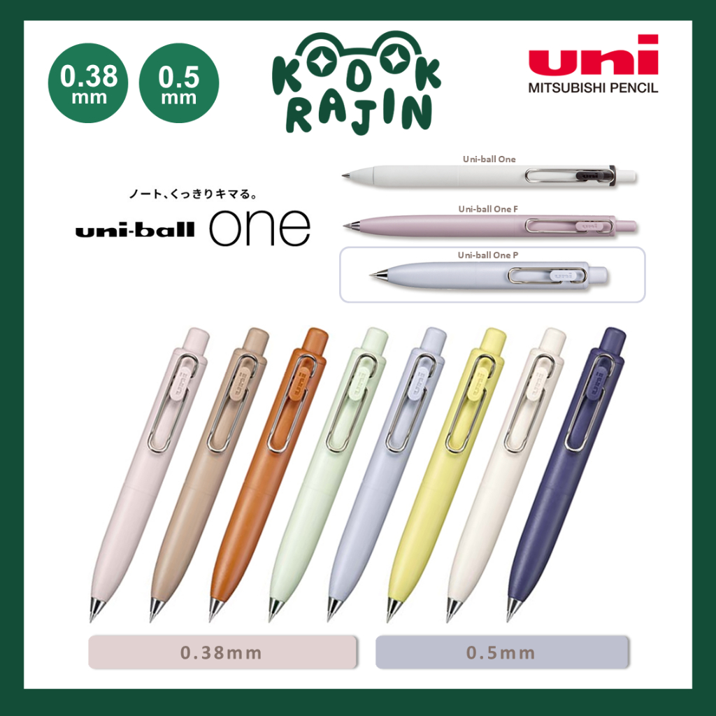 

Uni Mitsubishi One P Gel Ink Ballpoint Pen, Black Ink (0.38mm/ 0.5mm) – Tinta Halus | Desain Elegan | Kualitas Jepang