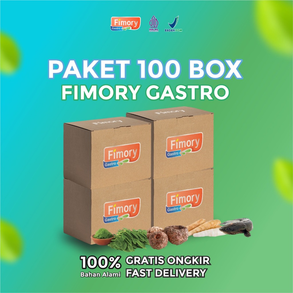 

Paket 100 Box Fimory Gastro Ampuh Atasi Asam Lambung, Gerd, Dan Tukak Lambung