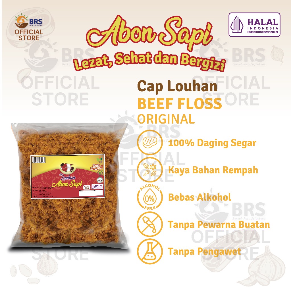 

Classica2106 Abon Sapi Premium Cap Louhan Isi 1Kg