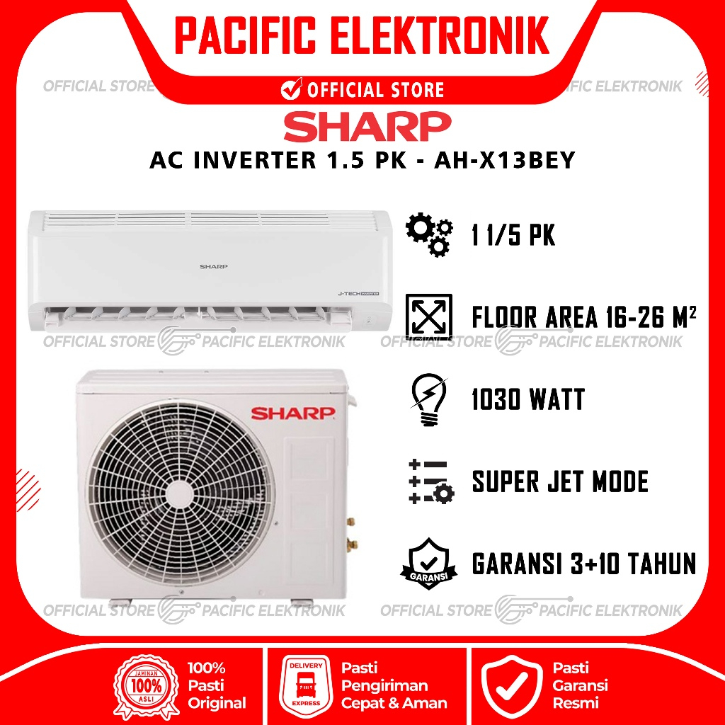 AC Sharp Inverter 1.5PK AH-X13BEY / 13BEY