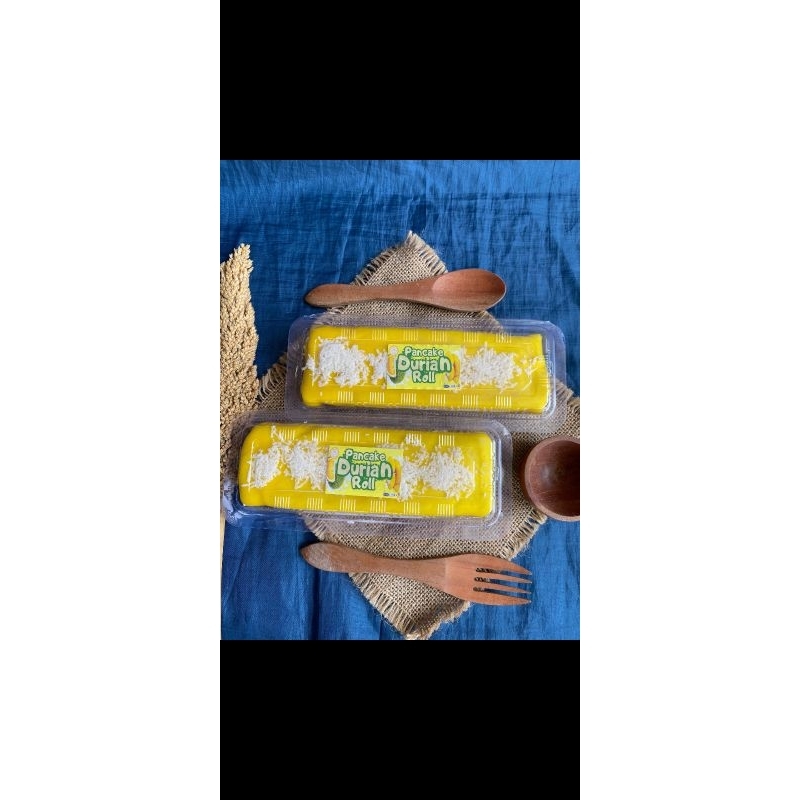

pancake DURIAN ROLL, durian Asli