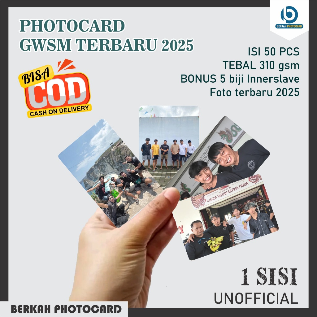 PHOTOCARD GWSM POTO TERBARU 2025 ISI 50 1 SISI