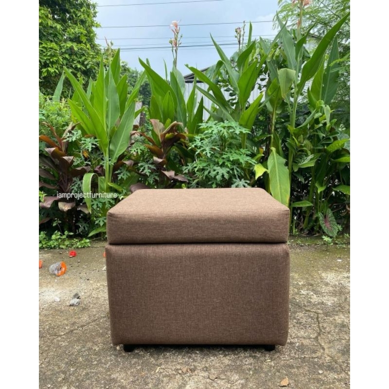 puff bench stool storage penyimpanan sofa