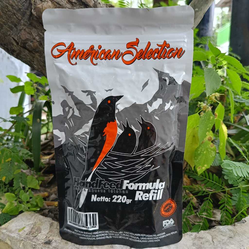 VOER MURAI BATU FORMULA AMERICAN SELECTION 220 gram PAKAN TERBAIK UNTUK LOLOHAN MURAI BATU DAN SEMUA