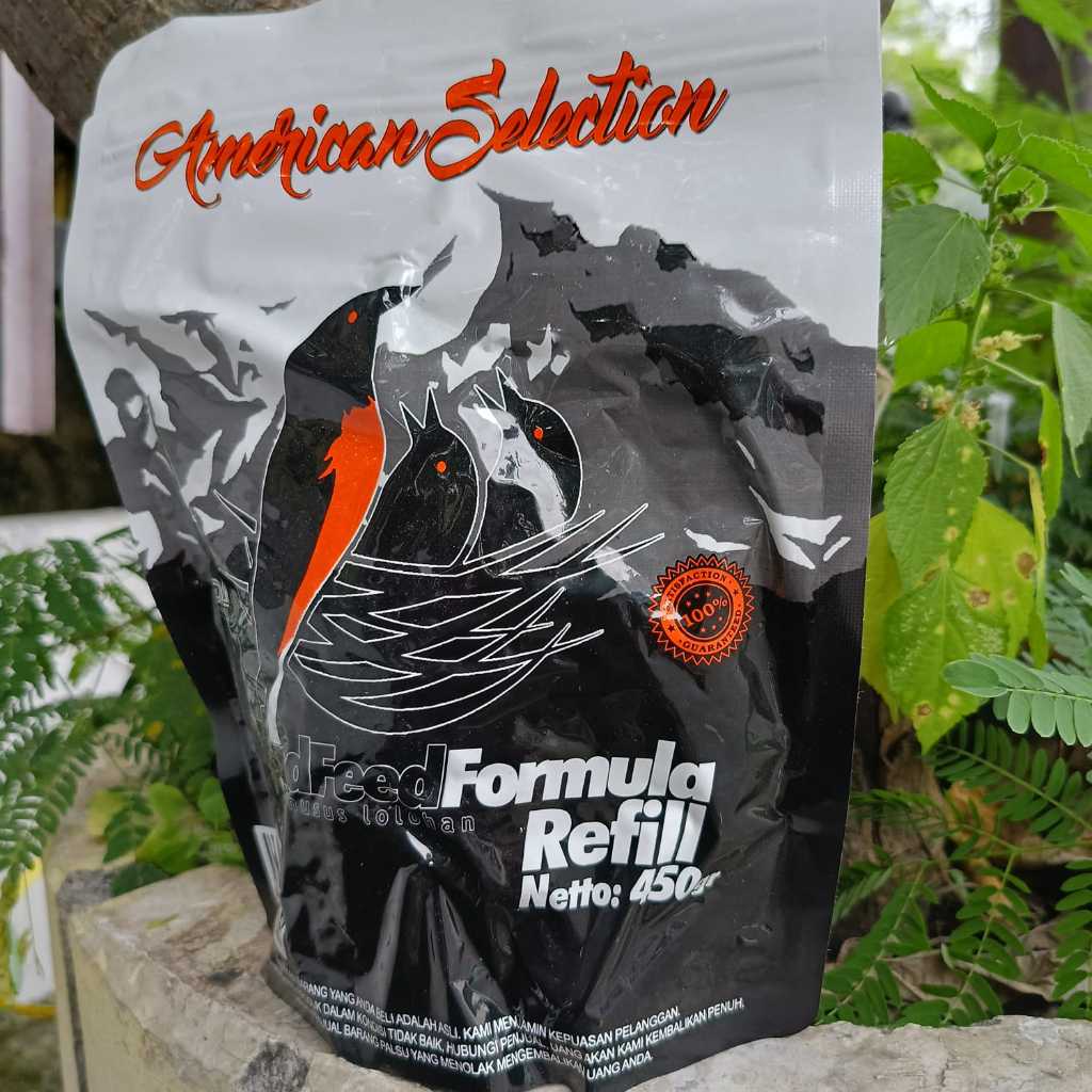 VOER MURAI BATU FORMULA AMERICAN SELECTION 500gram PAKAN TERBAIK UNTUK LOLOHAN MURAI BATU DAN SEMUA 