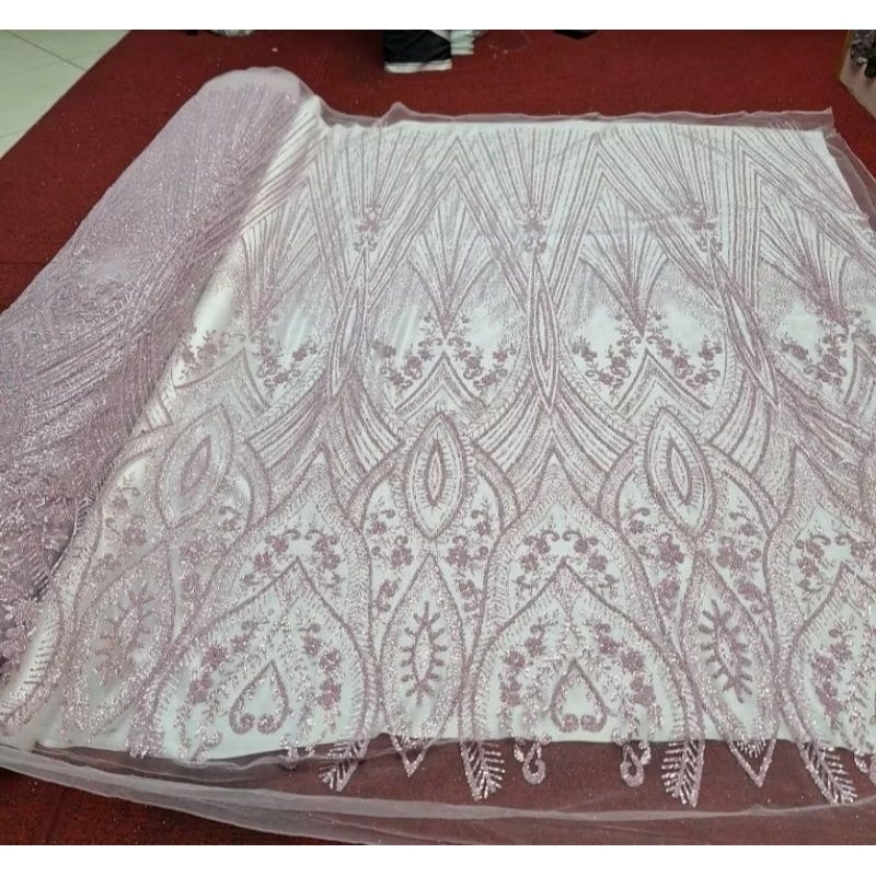 kain Tile sugar candy/Bahan Tile kendi kress/bakal gaun sugar candy/Tile Payet kendi kress