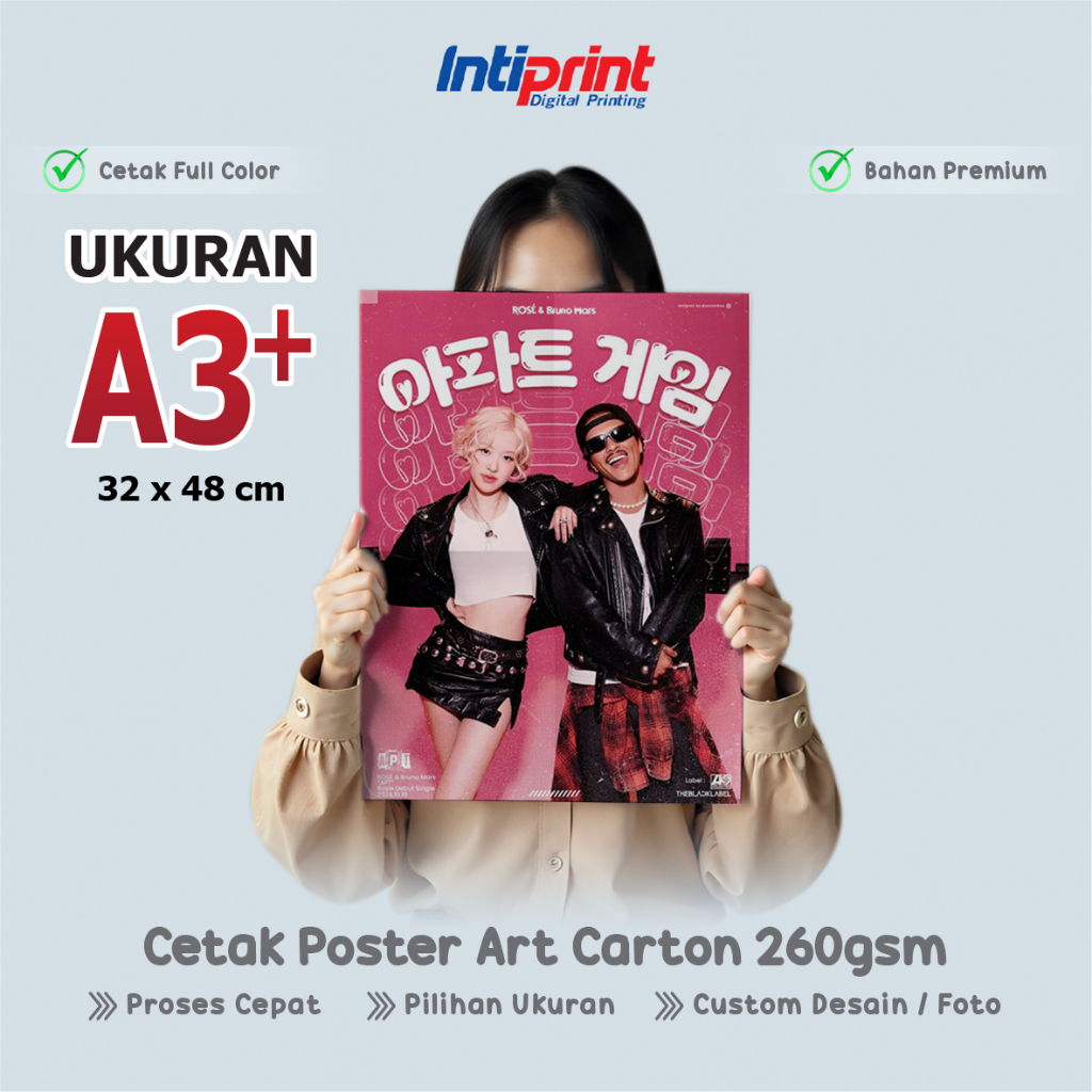 

Cetak Poster Art Carton 260gsm A3+ / Custom Print Poster / Cetak Ekspress
